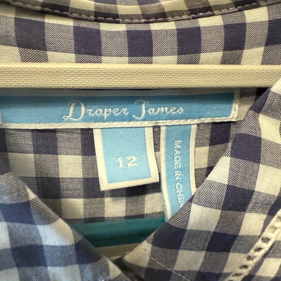 Draper James Long Sleeve Gingham Button Down - Picture 3 of 5